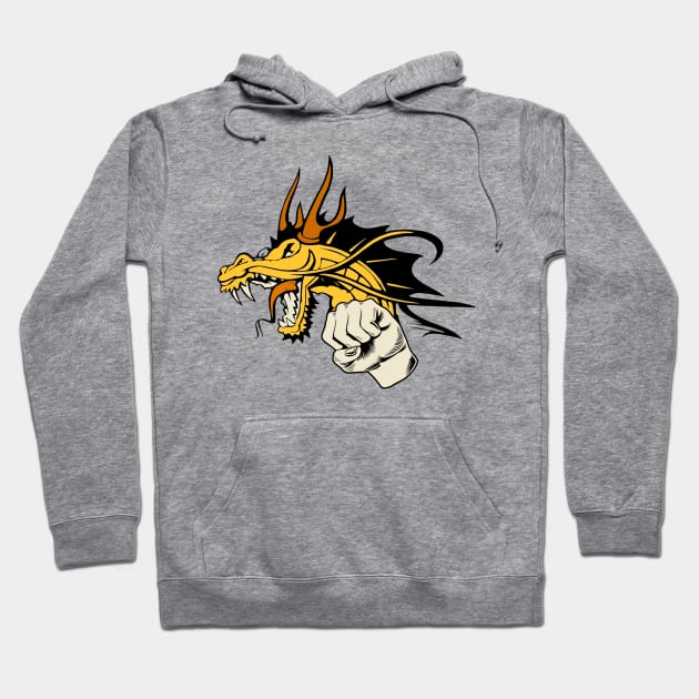 Dragon Fist Hoodie by FungibleDesign